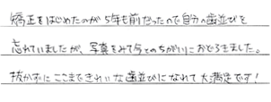 患者さまからの声